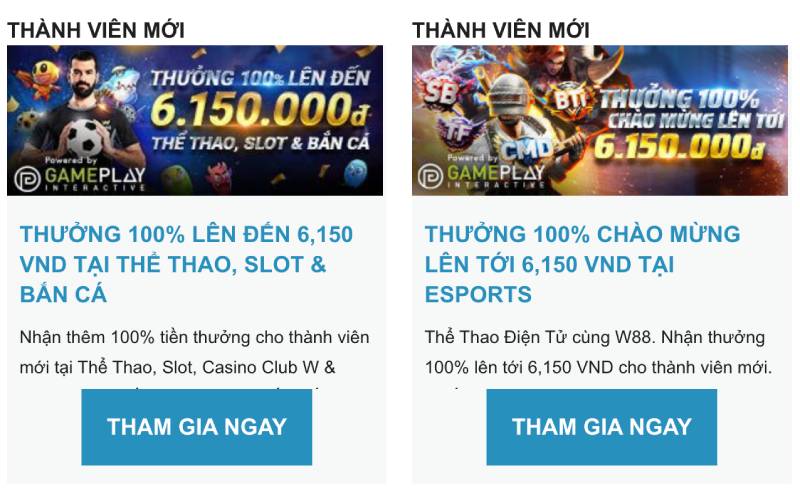 Thưởng 100% giá trị nạp đầu