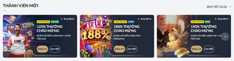 Ưu đãi dành cho thành viên mới
